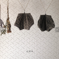 コーデュロイドットパンツ　韓国子供服