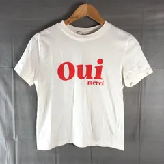 エイチアンドエム H&M Tシャツ 半袖 英字プリント 綿100％ 白 2025052700140