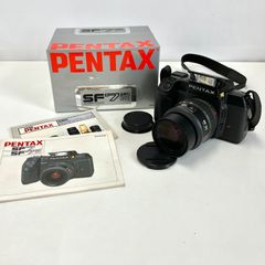 PENTAX SF7一眼レフカメラ　望遠レンズ付き　レトロ動作確認OK PENTAX SF7 ペンタックス フィルム カメラ 説明書付き 昭和レトロ