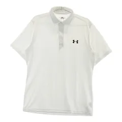 サイズ：LG UNDER ARMOUR アンダーアーマー  半袖ポロシャツ  ホワイト系 [240101527897] ゴルフウェア メンズ ストスト