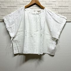 【古着】USED古着 サマンサモスモス Samansa Mos2 ブラウス  ホワイト 夏用 チェック かわいい 柄 大きめ ゆったリ F AP-240523-009-HY