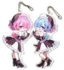 【中古】キーホルダー ラム＆レム BIGクリアキーホルダー 「Re：ゼロから始める異世界生活」 月刊コミックアライブ 2025年3月号 別冊付録