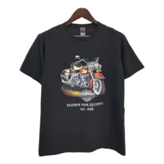 HARLEY DAVIDSON ハーレーダビッドソン 半袖Ｔシャツ モーターサイクル ブラック(メンズ L)中古 古着 U0522