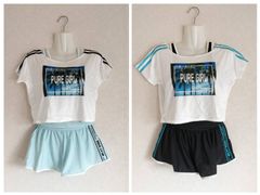 水着 3点セット キッズ 女児 セパレート型キュロットタイプ カバーアップ スイムウェア ファッション水着 サイズ 140 150 160