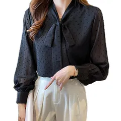 【在庫セール】可愛い おしゃれ ファスナー付き バンドカラー トップス 春秋 無地 puff 長袖 お洒落 魅力 落ち感 レディース ブラウス sleeve シャツ オフィス 通勤 体型カバー [xppe]