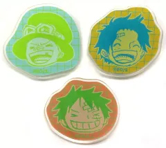 【中古】バッジ・ピンズ モンキー・D・ルフィ＆ポートガス・D・エース＆サボ(子供時代Ver.) アクリルminiバッジ3個セット 「ワンピース」