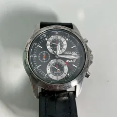 【稼働品】SEIKO ANA機内限定 ソーラー クロノグラフ デイト ステンレス 稼働品】SEIKO ANA機内限定 ソーラー クロノグラフ デイト