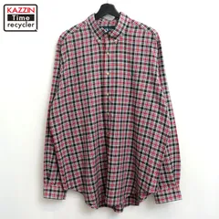 00s RALPH LAUREN チェック柄 ボタンダウン 長袖シャツ メンズ 表記XLサイズ