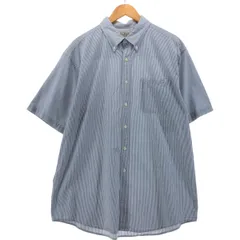 古着 90~00年代 エルエルビーン L.L.Bean シアサッカー 半袖 ボタンダウン ストライプシャツ メンズL相当/eaa543761