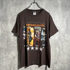 【00s USA ALSTYL】NICKELBACK バンドTシャツ　　カーキ 古着 00年代 アルスタイル ALSTYLE NICKELBACK ニッケルバック