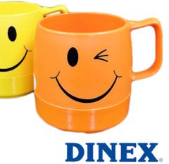 【2個セット】DINEX ダイネックス プリンテッド 8オンスマグ  236ml オレンジ/ウインク