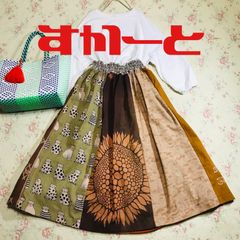 917 エプロン　椿　手ぬぐい　手拭い　リメイク　ハンドメイド　古布 手ぬぐいリメイクの通販 | iichi 日々の暮らしを心地よくする