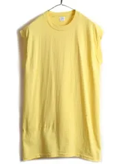 70s ビンテージ ■ タウンクラフト 無地 ノースリーブ Tシャツ ( メンズ