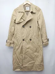 ◇ ◎⊇ nano universe ナノ ユニバース 長袖 トレンチ　コート サイズ38 ベージュ メンズ P  【1410160011386】