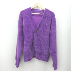 ◇ ⊇ ZARA ザラ 長袖 カーディガン サイズM パープル系 レディース E  【1506190006260】