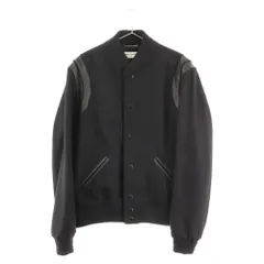 SAINT LAURENT PARIS (サンローランパリ) 21AW VARSITY JACKET テディジャケット ブラック V85S 354718 Y197Q 1000のサムネイル