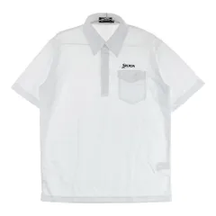 サイズ：M SRIXON スリクソン  半袖ポロシャツ ボタンダウン ドット柄 ホワイト系 [240101277282]# ゴルフウェア メンズ ストスト