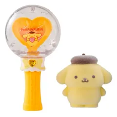 サンリオ ふわふわフロッキードールとカプセルステッキ ポムポムプリンセット