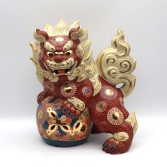 九谷焼 玉乗獅子 魔除け厄除け - メルカリ