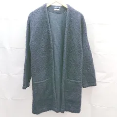 ◇ URBAN RESEARCH ITEMS ケーブル　起毛　シンプル　長袖 ジャケット サイズ38 ネイビー系 レディース E  【1303020021239】