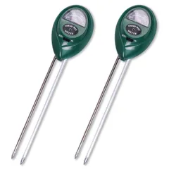 SALUDABLE 水やりチェッカー ph測定器 土壌 水分計 光量 観葉植物 電池不要 2個セット のサムネイル