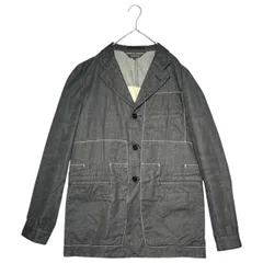 コムデギャルソンオムプリュス AD2003 ジップアップ ジャケット ストライプ 中古・古着通販】COMME des GARCONS HOMME (コムデギャルソン