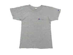 80s/トリコタグ後期/アメリカ製【良品】チャンピオン Champion ロゴ Tシャツ グレー 80年代 ミディアム M メイドインUSA