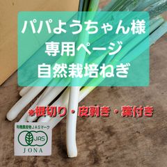 自然栽培ねぎ　パパようちゃん様専用ページ