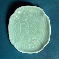 中国壺 中国現地買付 六角壺 [鳥山水風景絵] 取手付き 中国雑貨 壺