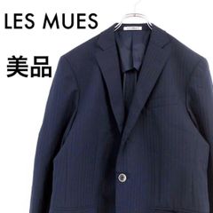 LES MUES ブラック テーラードジャケット A7 ウール混上品【2487 