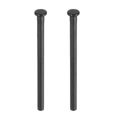 uxcell 2個 3インチ ドアヒンジピン、取り外し可能な黒シドアヒンジインテリアヒンジセキュリティピン、木製住宅ドア交換用、クッション黒ック