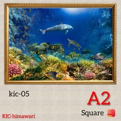 A2サイズ square【kic-05】フルダイヤモンドアート