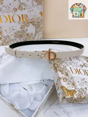 【今日特価】Dior Saddle Belt ダブルフェイスレザーベルト