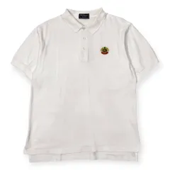 90s USA製  Burberrys バーバリー ワンポイント 半袖 ポロシャツ M/ホワイト メンズ ビンテージ