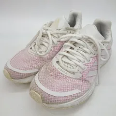  adidas アディダス スニーカー サイズ23.5 ホワイト ピンク レディース  【1406180069810】