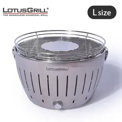 新品未開封LOTUSGRILL G340 スモークレス炭火グリル ロータスグリルレギュラーサイズ G340P 無煙ロースター BBQ