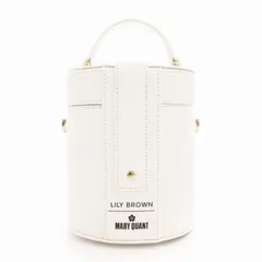 リリーブラウン Lily Brown × MARY QUANT 23SS デイジーミニバッグ バニティ レザー 白 ホワイト LWGB231332 /TZのサムネイル