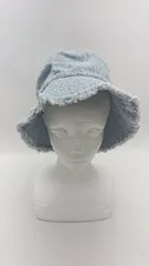 ◇ Θ ◎●未使用● ALMA DESIGN デニム生地　バケットハット ライトブルー系 サイズ表記なし レディース メンズ E  【1411210016061】