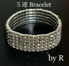 BR004 ブレスレット 5連デザイン ベリーダンス 社交ダンス 新品 シルバー