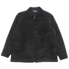 【超スペシャル】 90s/ポロ ラルフローレン/レザー/カーコート/L/ブラック デッドストック】90s ラルフローレン レザーカーコート ブラック