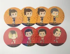 【まとめ売り】 ハイキュー アニメイトカフェ コースター 孤爪研磨 東峰旭 田中龍之介 海信行 山本猛虎 8枚 セット