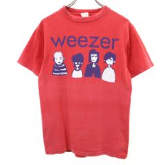 USA製 ウィーザー 半袖 Tシャツ S レッド系 WEEZER ロックバンド  バンＴ メンズ