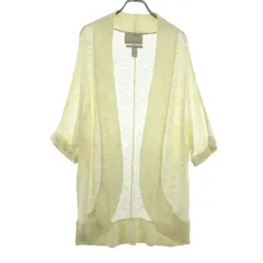 Banana Republic バナナリパブリック 半袖 カーディガン M イエロー レディース 古着