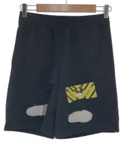 OFF-WHITE オフホワイト 17SS スプレープリントメッシュショートパンツ ブラック XSのサムネイル