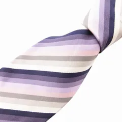 ジョルジオアルマーニ GIORGIO ARMANI 美品 ネクタイ ビジネス レジメンタルストライプ 絹 シルク マルチカラー /GV ■GY14