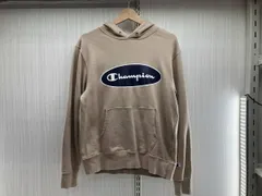 Champion チャンピオン オーバースクリプト パーカー C8-W125R サイズL ベージュ