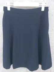 ◇ ELLE エル 膝丈 フレア スカート 40 ネイビー * 1002800181865 【中古】 【1002800181865】のサムネイル