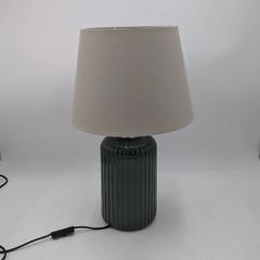 【Bランク】IKEA SNÖBYAR スノーブヤル テーブルランプ, グレーターコイズ セラミック/グレー, 52 cm