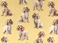 【ゆきちゃん限定】X1826　アメリカンコッカースパニエル　ベージュ　1m