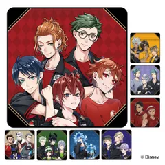 【在庫処分特価】 プチタオル 25×25ｃｍ ツイステッドワンダーランド ツイステ タオル （ LH17669 キャラクタータオル 綿100 吸水 ハンカチ ディズニー ヴィランズ ミニタオル 手拭き ハンカチタオル 綿 肌触り 滑らか ）